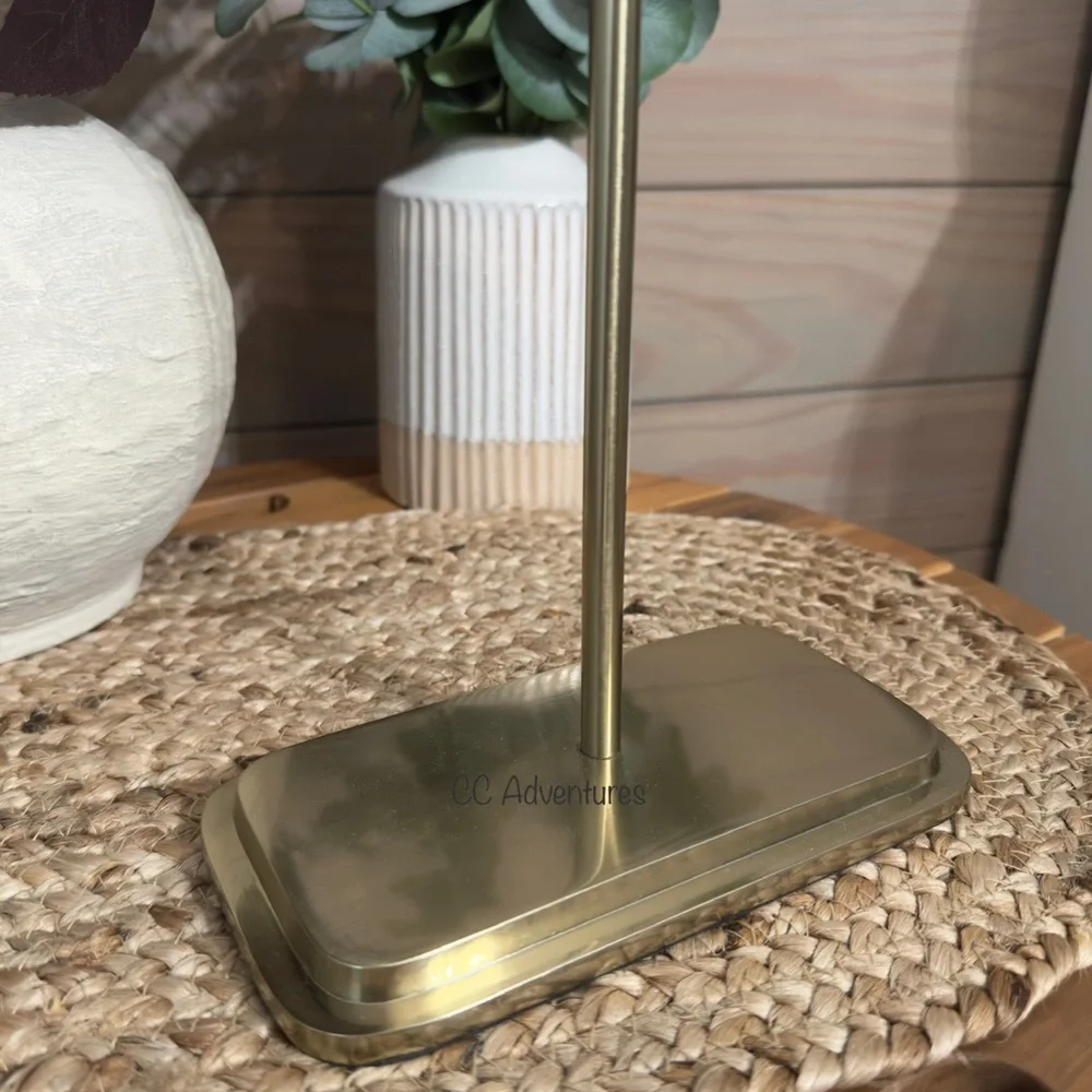 Hearth & Hand Brass Bathroom Hand Towel Stand Antique Finish